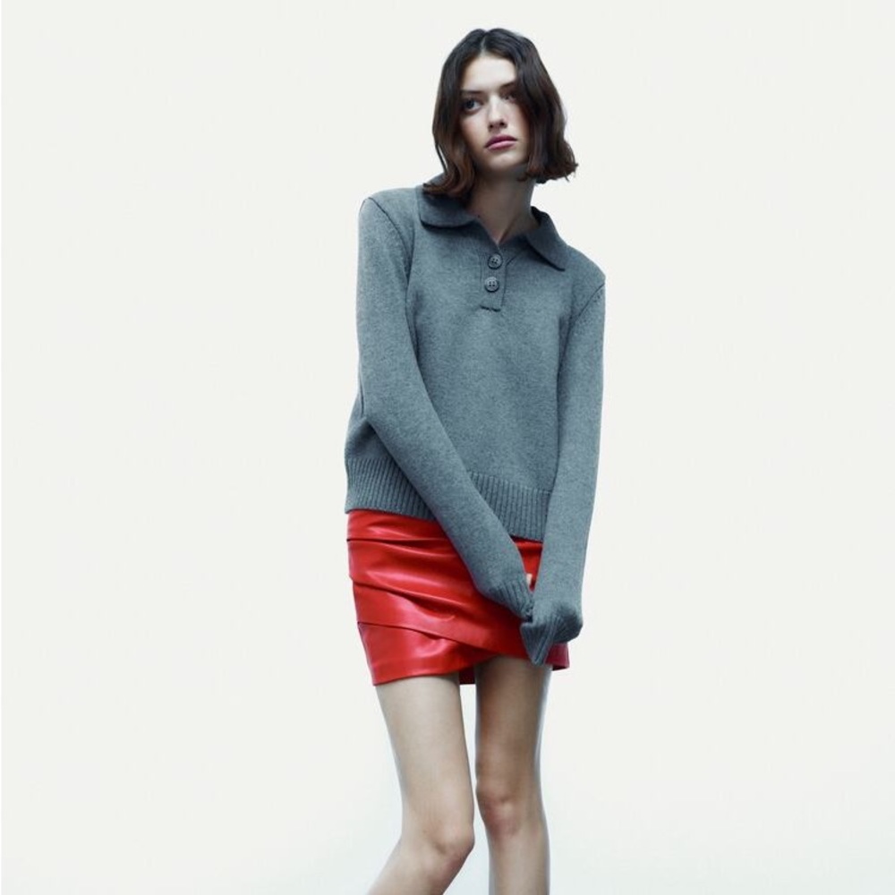 Zara Faux Leather Mini Skirt - NWT